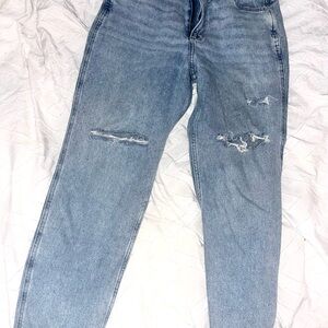 Hollister Light Blue Distressed Boyfriend Jeans